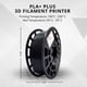 thumbnail image 2 of Filamento 3D Pla+ Negro negro, 2 of 3