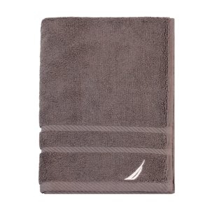 Toalla De Mano Nautica Signature Premium 100% Algodón Gris Oscuro