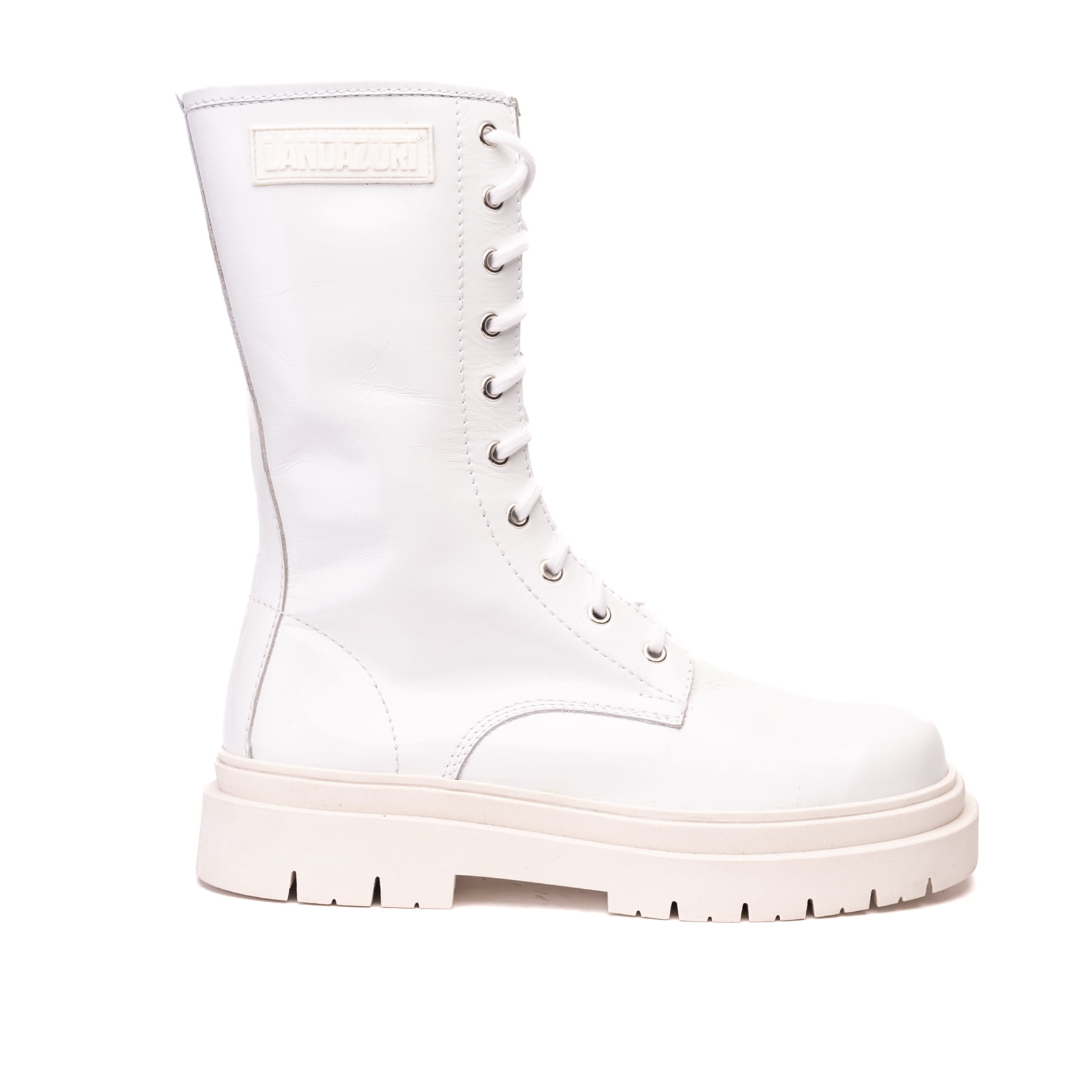 Bota Cuero Samurai Blanca Landazuri