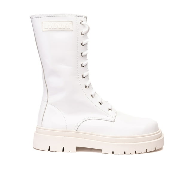 Bota Cuero Samurai Blanca Landazuri