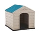 thumbnail image 1 of Casa Para Perro Pequeña Taupe Techo Azul 68x61x58 Cms, 1 of 3
