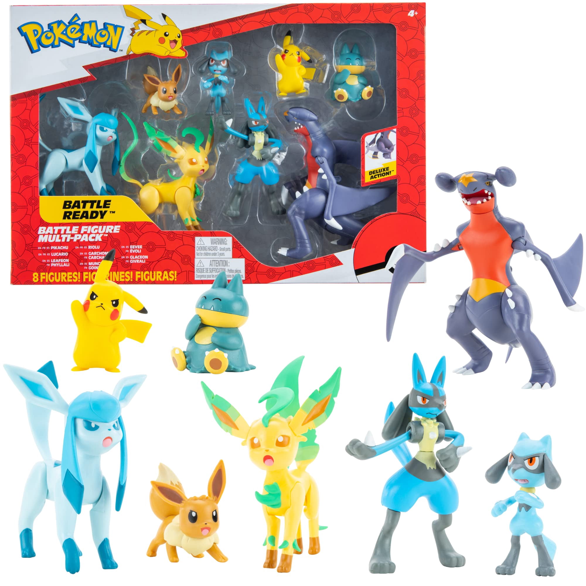 Pokemon - Set De Figuras De Acción Con Personajes De Pokémon, Paquete De 8, 5 A 11 Cm, 2023