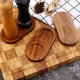 thumbnail image 4 of Bandeja para molinillo de sal y pimienta, bandeja de madera, accesorios para molinillo de sal y pimienta que se adaptan a muchos molinillos y agitadores, 4 of 5