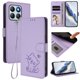 thumbnail image 2 of Honor X8B 4G Funda Billetera con Estampado de Gato, Lila Claro, 2 of 6