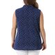 thumbnail image 3 of Agnes Orinda Blusas Clásicas sin Mangas con Lazo en el Cuello en V y Lunares para Mujer de Talla Grande 4X Azul Oscuro, 3 of 6