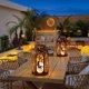 thumbnail image 4 of Juego de 2 faroles solares de metal impermeables con LED – Singingarden, 4 of 9