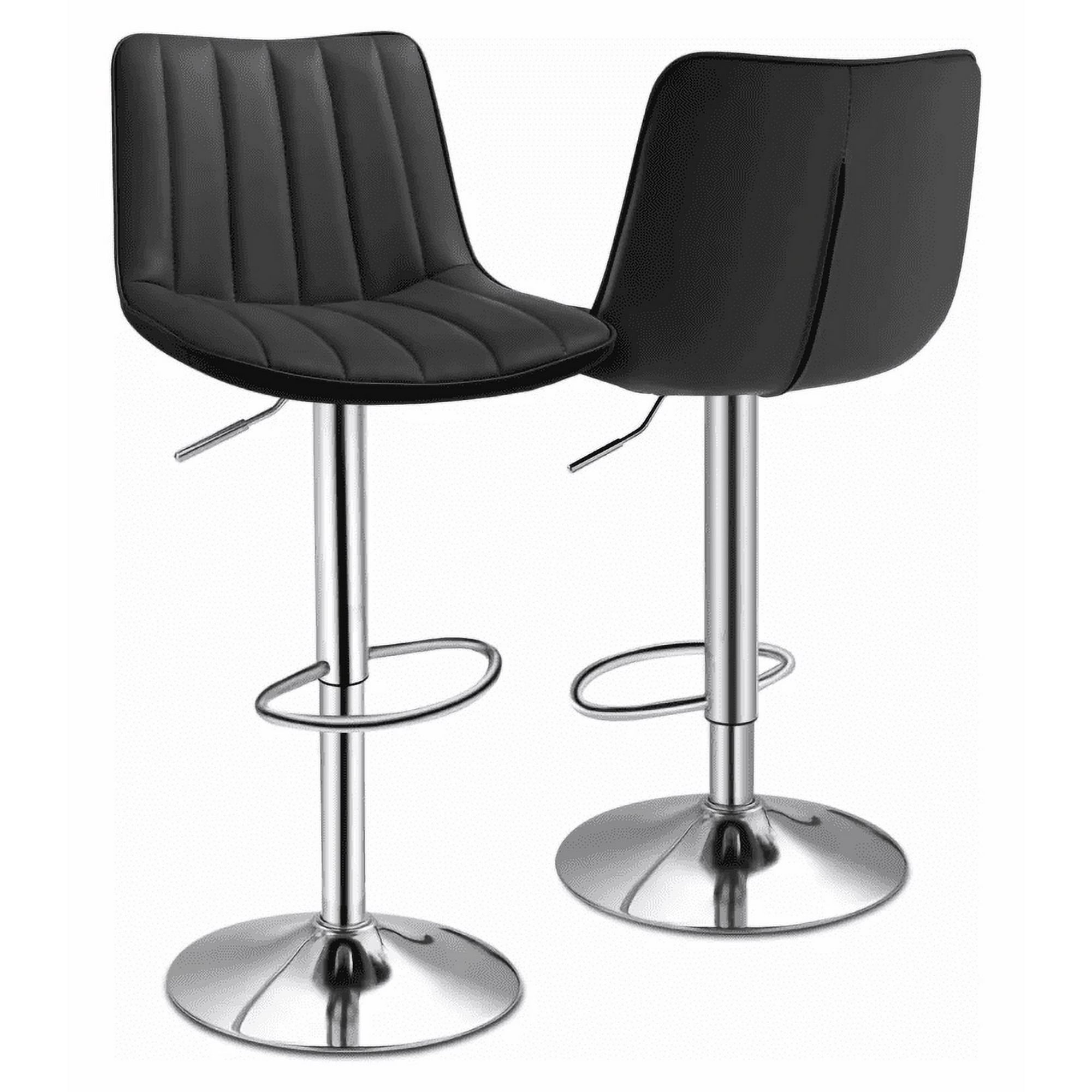 Artihogar - Pack Sillas Bar Palermo Ecocuero Color Negro