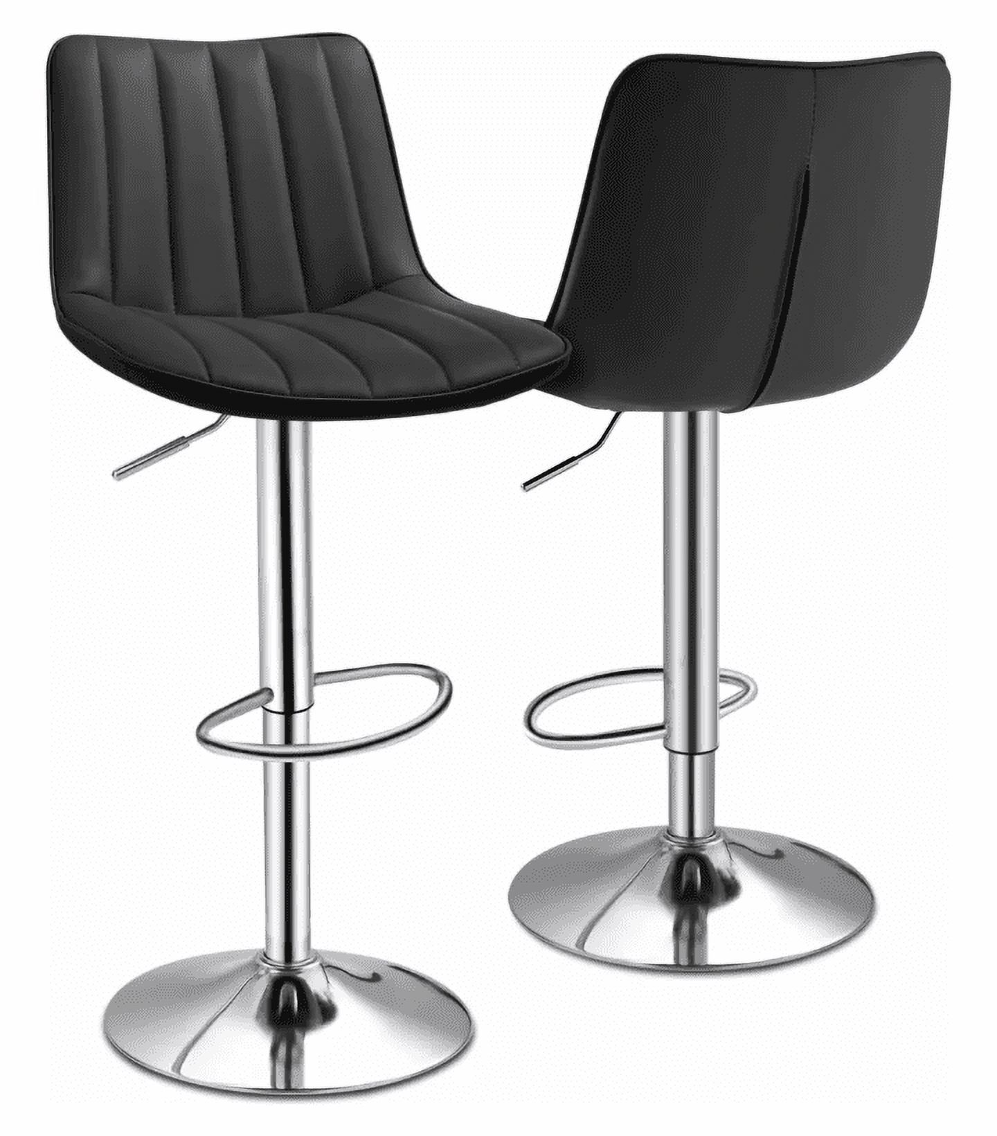 Artihogar - Pack Sillas Bar Palermo Ecocuero Color Negro