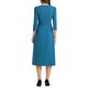 thumbnail image 3 of INSPIRE CHIC Vestido de Trabajo para Mujer Línea A 3/4 Mangas Elegante Vestido Midi Azul Pavo Real S, 3 of 6