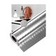 thumbnail image 1 of Papel Aluminio Autoadhesivo Cocina Pared Muro 10mts X 60cm Plateado, 1 of 2
