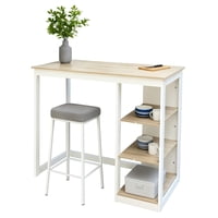 Space Home - Mesa Bar Minimalista Confort De 105Cm Organizador Y Escritorio