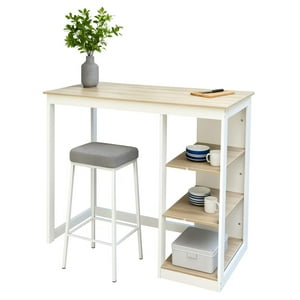 Space Home - Mesa Bar Minimalista Confort De 105Cm Organizador Y Escritorio