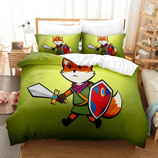 Game Tunic Bedding Set,Duvet Cover Comforter Bed Set Quilt Cover Pillowcase, Boys Girls Adults Bed Sheets