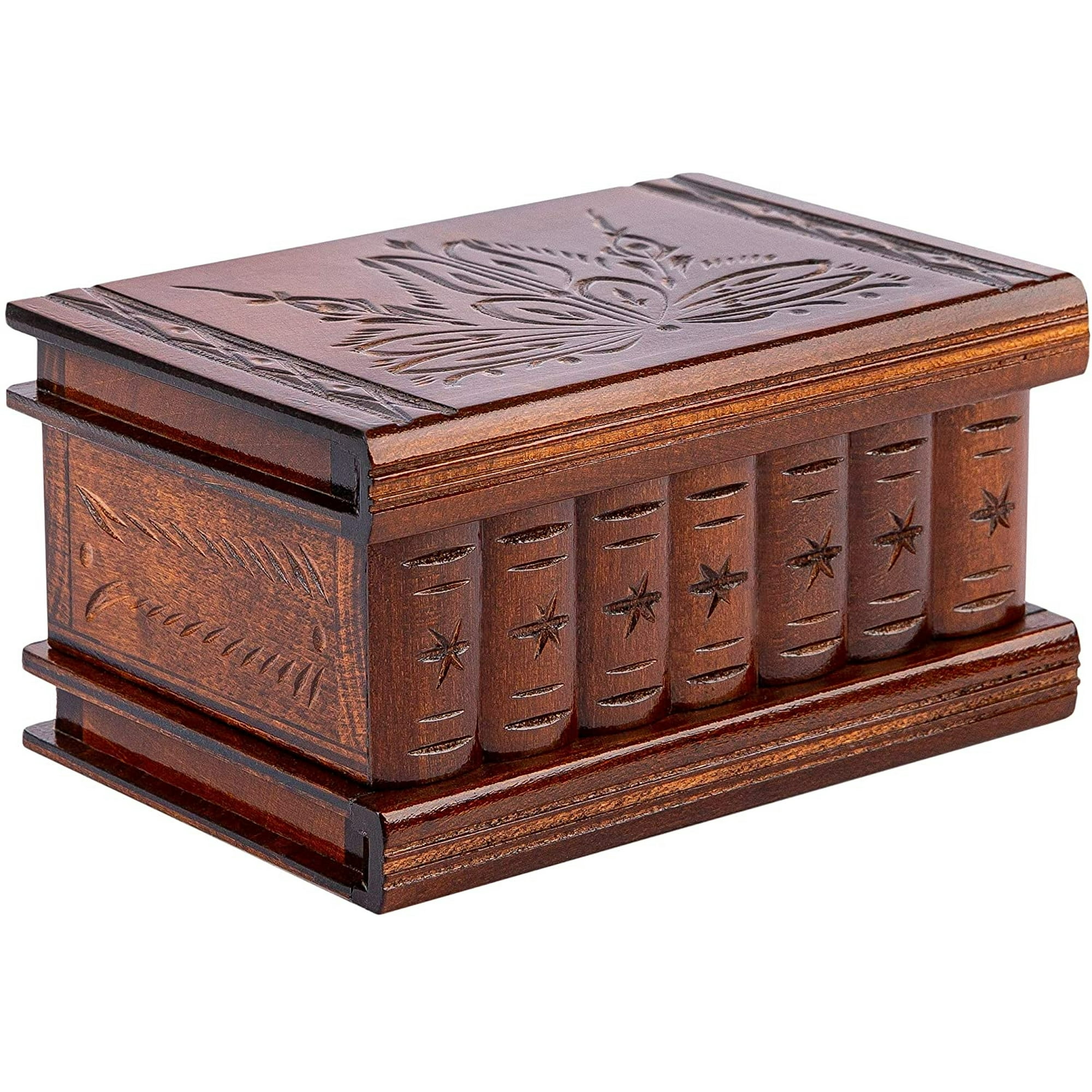 Caja De Joyas Secreta De Madera Puzzle Magic Case Allboxesinoneplace