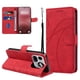 thumbnail image 4 of Funda tipo cartera con tapa para Nothing Phone 4A Pro con tarjetero, soporte y cubierta magnética Rojo, 4 of 5