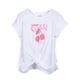 thumbnail image 1 of Polera Niña Manga Corta con Amarra Delantera Blanco Pillin, 1 of 3