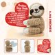 thumbnail image 2 of Figura de crochet TEEBIM de 10 cm perezoso – Regalo positivo para mujeres, 2 of 7