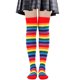 thumbnail image 1 of suxuMhao Calcetines hasta el Muslo Suaves y Elásticos a Rayas, Color Arcoíris, Calcetines de Moda por Encima de la Rodilla, Puño de Calcetín Rojo Oscuro, Calcetines Cómodos hasta la Rodilla, 3, 1 of 2