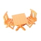 thumbnail image 1 of Muebles De Casa De Muñecas Sillas De Mesa De Casa De Muñecas Pintadas A Mano Para Decoración, 1 of 5