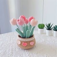 Xusx111 - Kit De Ganchillo Para Principiantes, Kit De Inicio De Ganchillo De Tulipán Para Principiantes Completos Adultos, Kit De Punto De Ganchillo