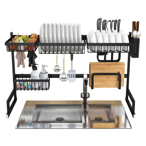 Seca Platos Escurridor De Loza 85 Cm Organizador Cocina