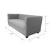 thumbnail image 3 of Sofa Juanita 2 Cuerpos Chenille Gris, 3 of 3