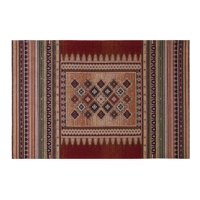 Decoghar - Alfombra Sintetica Deco Jacquard C/Antideslizante Tonos Tierra Diseño Vintage 1,5X2,4 Mts