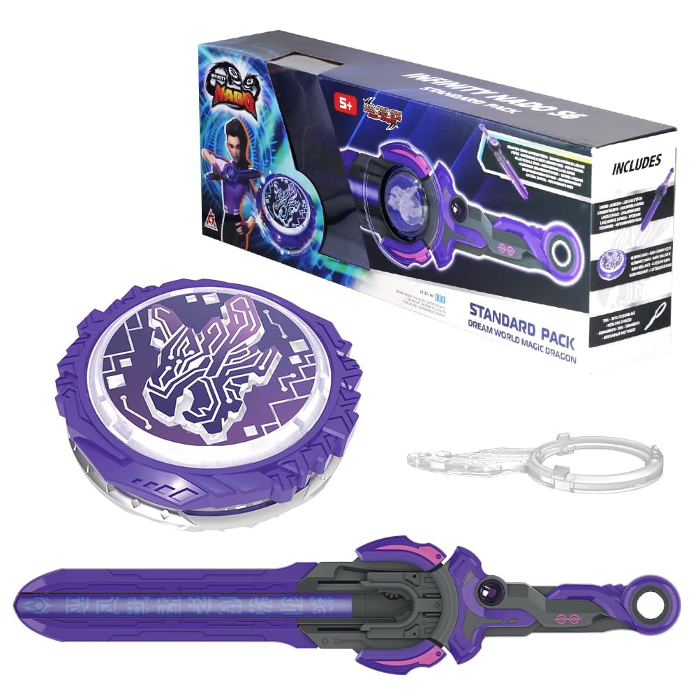 Juguete Trompos De Combate Infinity Nado Burst Con Lanzador De Espada 5+