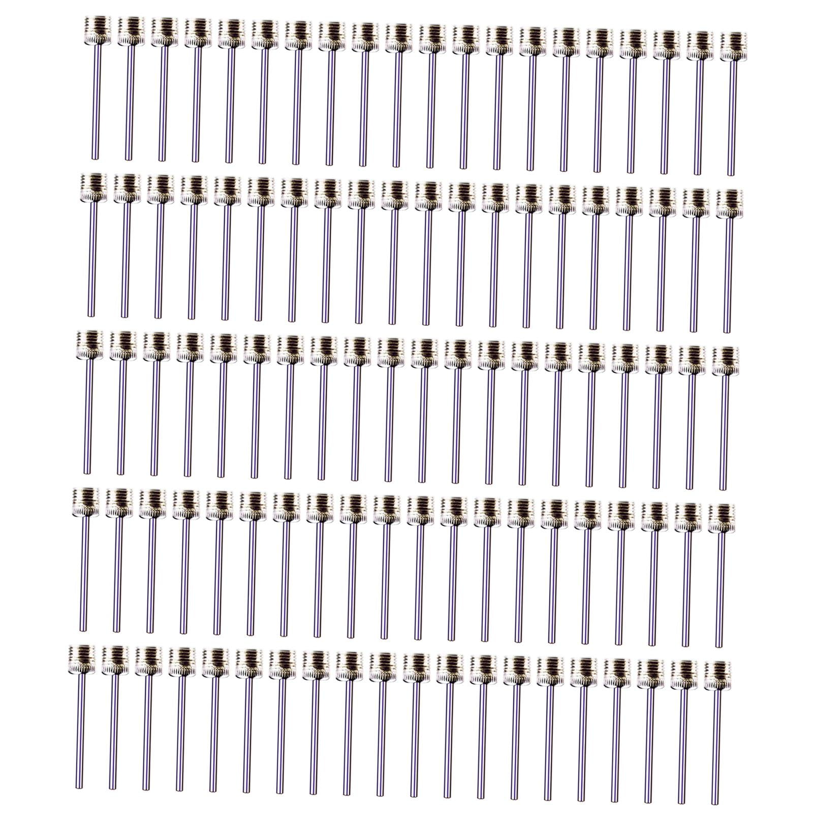 Magideal - 100x Pasadores De Bomba De Bola, Pasador Deportivo De Inflado, Adaptador De Acero Inoxidable, Balonmano, Voleibol, Fútbol, Yoga, Pasadores De Bomba De Agujero Recto