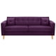 thumbnail image 1 of Sofa New Retro 3CG Felpa 05 Morado, 1 of 6