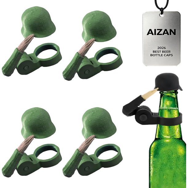 Chapas soldado saluda cerveza reutilizables casco botella cerveza accesorio bebida
