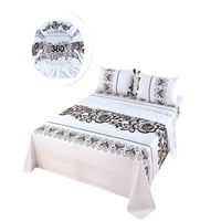 Genérico - Juego De Sabanas Casa Sol King Blanco