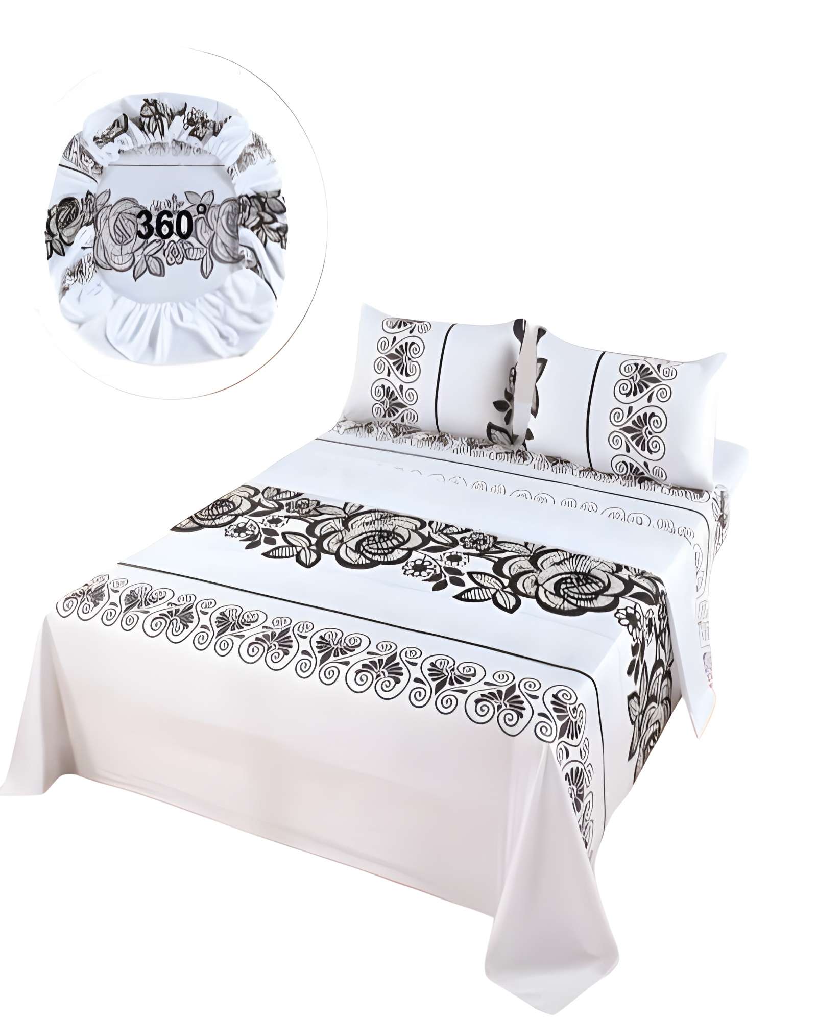 Genérico - Juego De Sabanas De Verano Super King Blanco