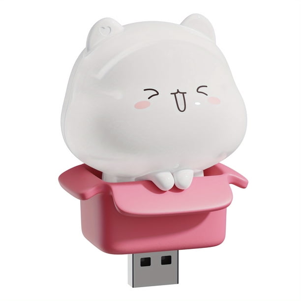 1pc Mini USB Night Light, Dormitory Charger Laptop Mobile Power Charger LED Table Lamp With Warm Light, LED Cartoon Light USB Night Indoor Bedroom Home Decor Living Room, Halloween, Christmas, Weddin