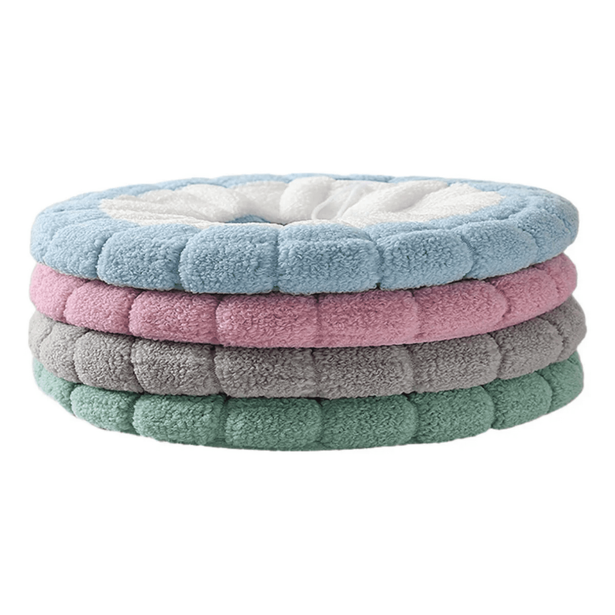Genérico - Pack 4 Cubiertas Inodoro Wc Tipo O Universal Lavable Térmico Color 4 Colores