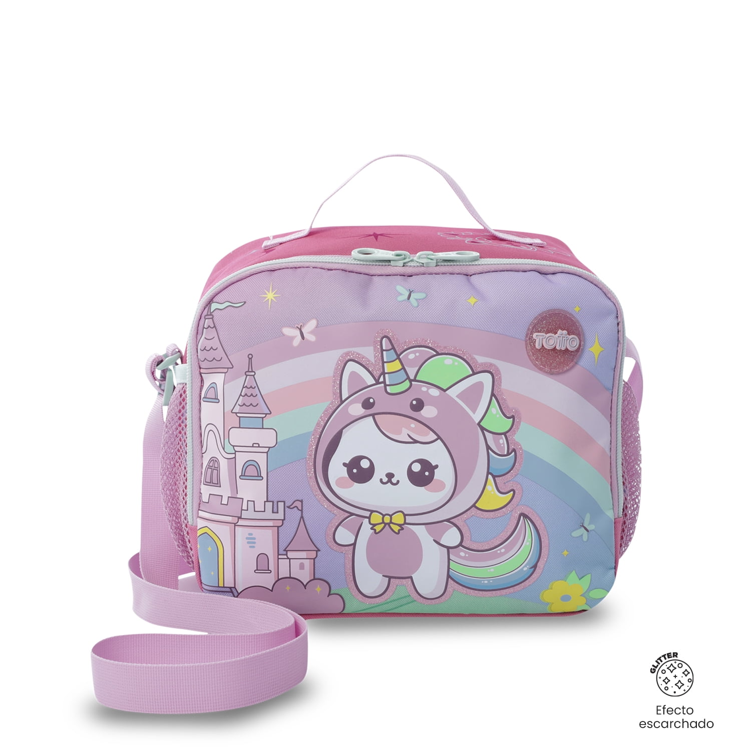 Lonchera Térmica Niña Magic Spark Grande Rosada Totto