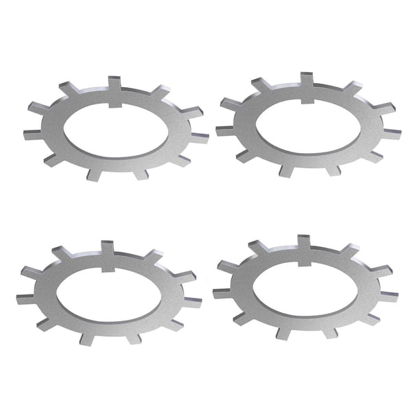 Railer de 4 piezas para lavadoras de huso de ruedas, arandelas de tibón, accesorios de servicio pesado de metal, reemplazo resistente para 10k 12k 15k