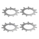 thumbnail image 1 of Railer de 4 piezas para lavadoras de huso de ruedas, arandelas de tibón, accesorios de servicio pesado de metal, reemplazo resistente para 10k 12k 15k, 1 of 5