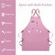 thumbnail image 4 of Delantal Dulabi Ajustable con Bolsillos Grandes para Mujeres y Hombres, 4 of 8