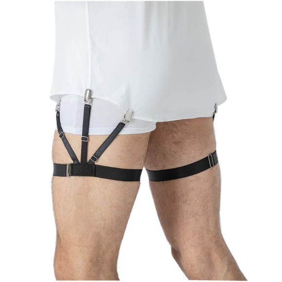 Sujetadores para Camisa LazarsSpace para Hombre 1 Par Negro