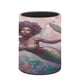 thumbnail image 3 of Sirena Negra-theme Cylinder Pen Holder Pencil Organizer with Flannel Lining PVC Leather Material Cardboard Base for study work 10*8CM, 3 of 6