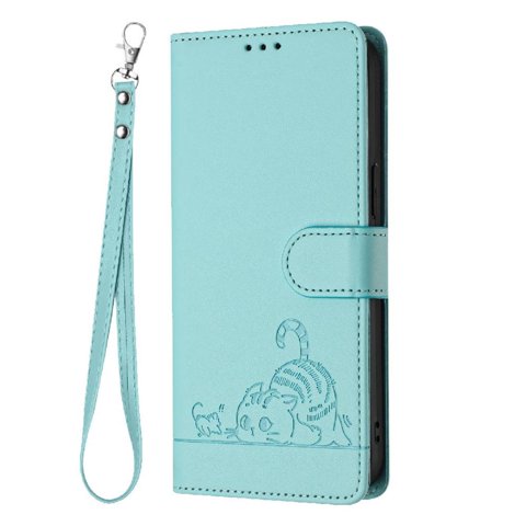 Funda Tipo Cartera Foxdock Para Oneplus Nord 2 Lite Con Soporte, Ranuras, Rfid, Diseño De Gato