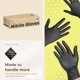 thumbnail image 4 of Guantes de Nitrilo SUPER+ 8 mil Textura Diamante Negro 50 uds (M), 4 of 7