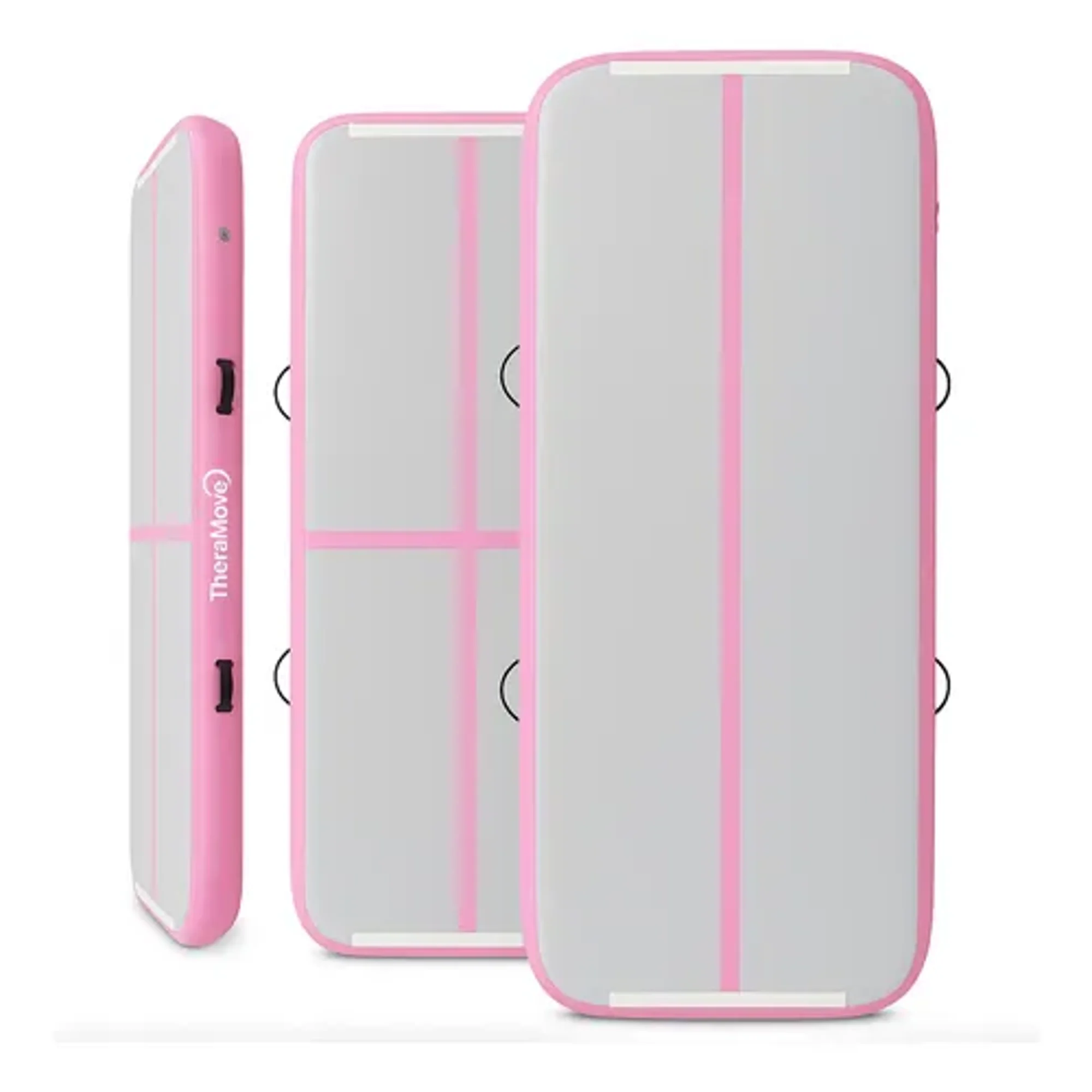 Marca - Colchoneta Inflable Airtrack 3m Gimnasia Deporte Theramove Rosa