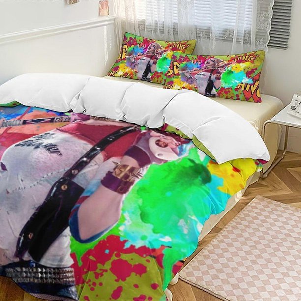 Harley Quinn3-Piece Bedding Set Soft Wa And Comfortable Bed Set Bed ee