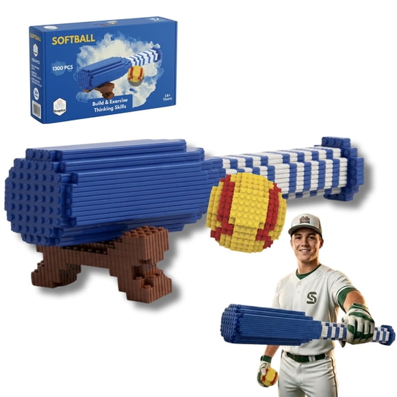 Set de bloques de construcción Snaptor Softball, 1300 piezas, para mayores de 14 años