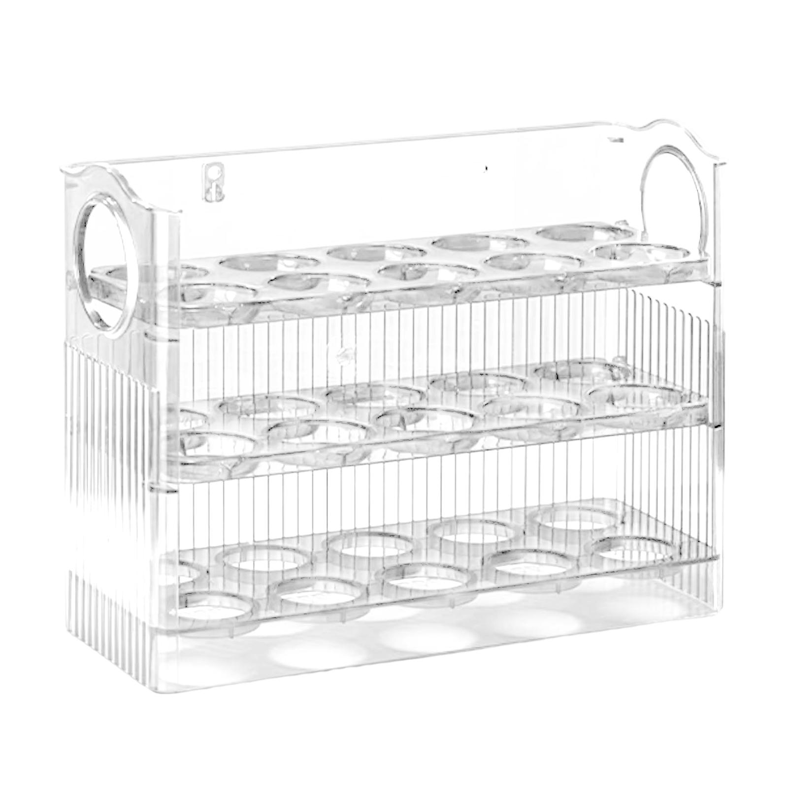 Bothyi - Bandeja Para Huevos, Caja De Almacenamiento Para Huevos Frescos, Para Encimera, Cocina, Nevera, Mesa Transparente