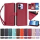 thumbnail image 4 of Funda Cartera Trébol para Xiaomi Redmi Note 17 Pro 5G con Ranuras Tarjetas y Carga Inalámbrica Rojo, 4 of 6