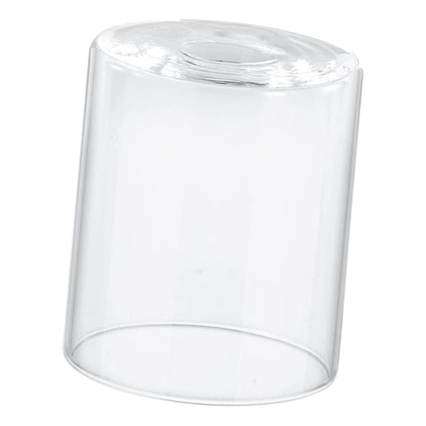 Pantalla de lámpara de cristal transparente, cubierta decorativa, pantalla cilíndrica, lámpara colgante, lámpara colgante para habitación de luz, , 9cmx13cm