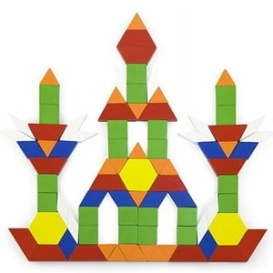 Viga - Juego De Bloques Geométricos De Madera. 250 Pzas.